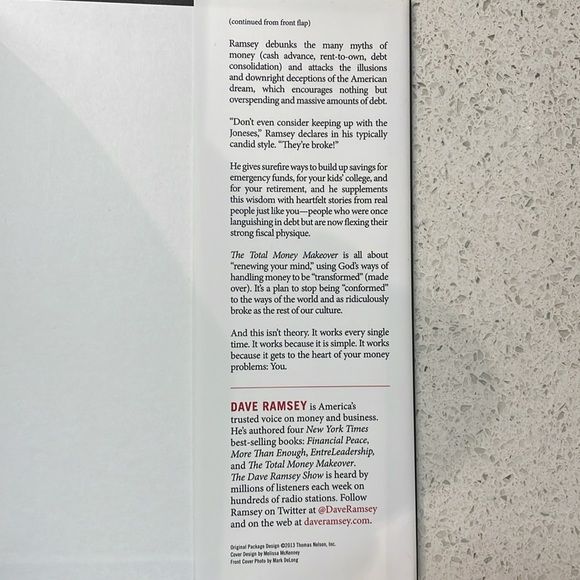 The Total Money Makeover, a Novel Book by Dave Ramsey In Hardback Cover - Picture 5 of 6